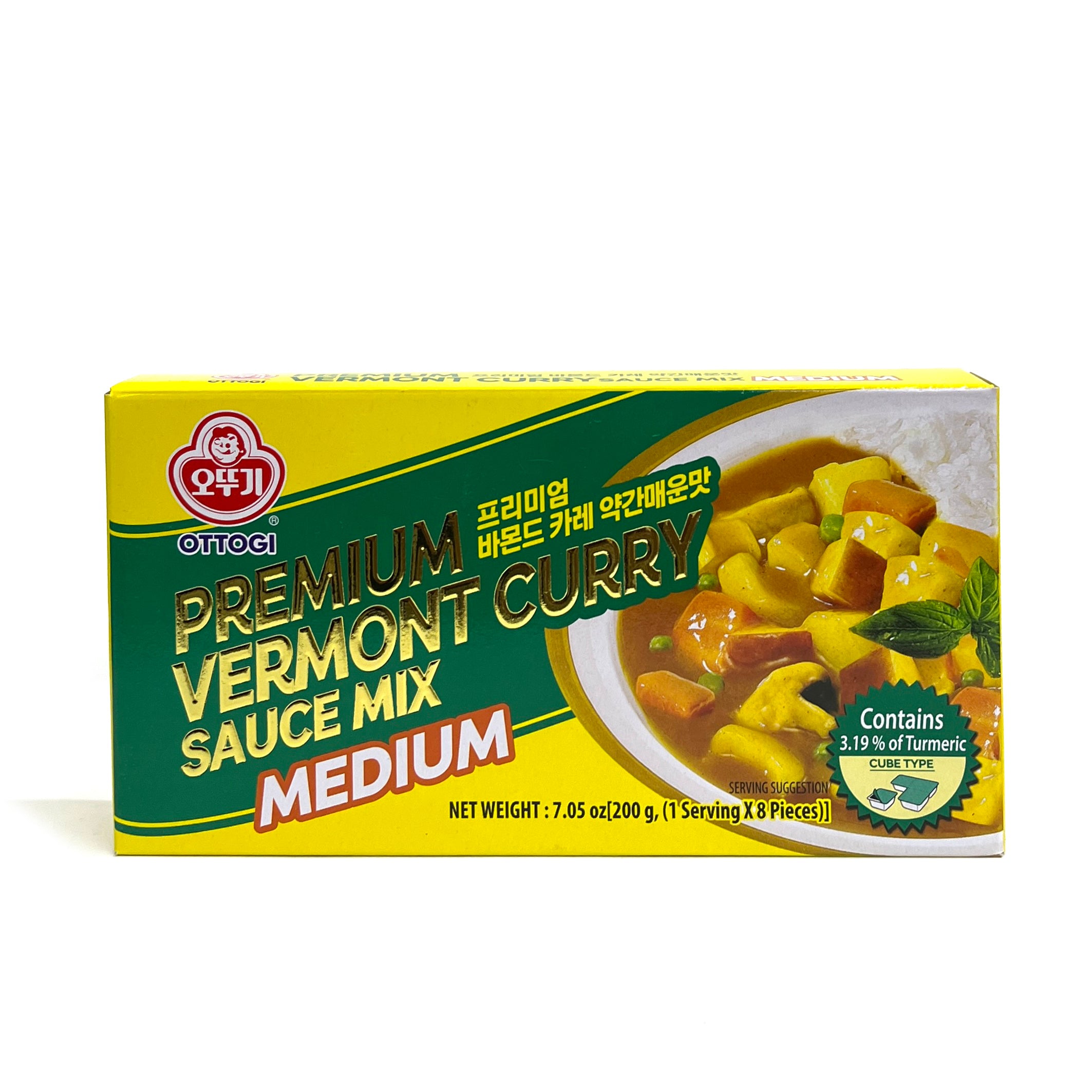[Ottogi] Premium Vermont Curry Sauce Mix Medium / 오뚜기 프리미엄 바몬드 카레 약간 매