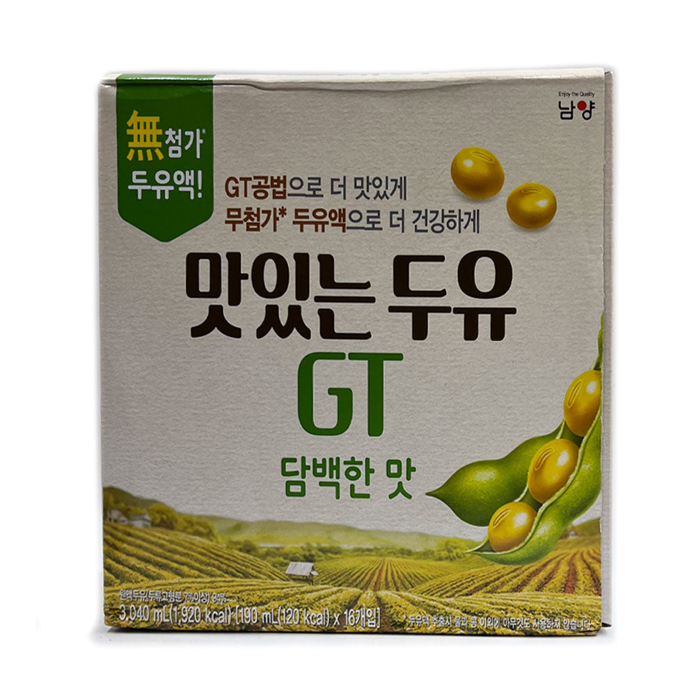 [Namyang] Delicious Soy Milk GT - Plain / 남양 맛있는 두유 GT 담백한 맛 (16pk/Box