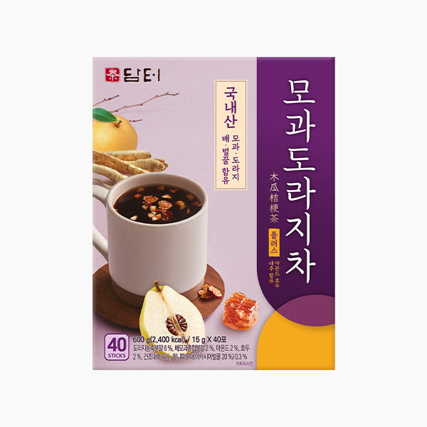 [Damtuh] Quince & Balloon Flower Root Tea /담터 모과 도라지 차 (600g, 15gx40 Sticks)