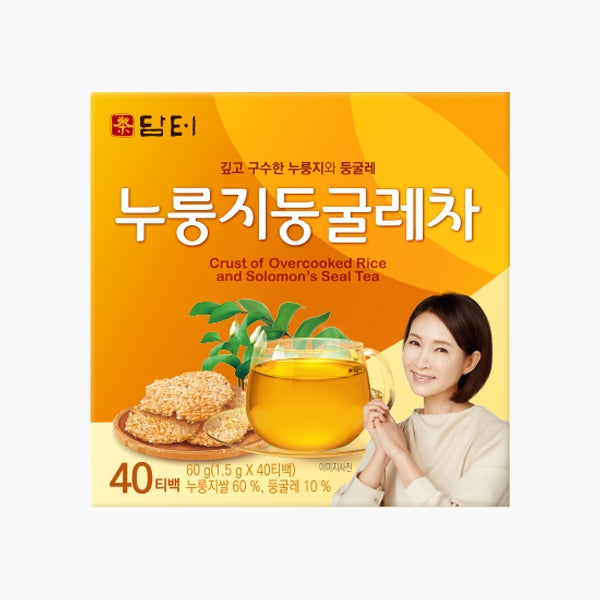 [Damtuh] Crust of Overcooked Rice and Solomon's Seal Tea / 담터 누룽지둥굴레차(60g, 1.5gx40bags)