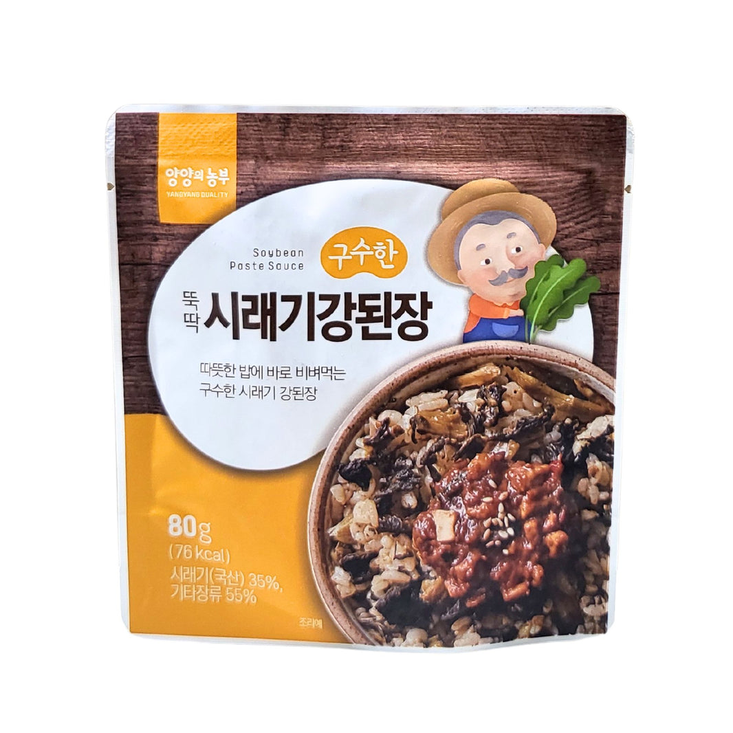 [YangYang] Soybean Paste Sauce / 양양의 농부 뚝딱 시래기 강된장 (80g x 3 packs)