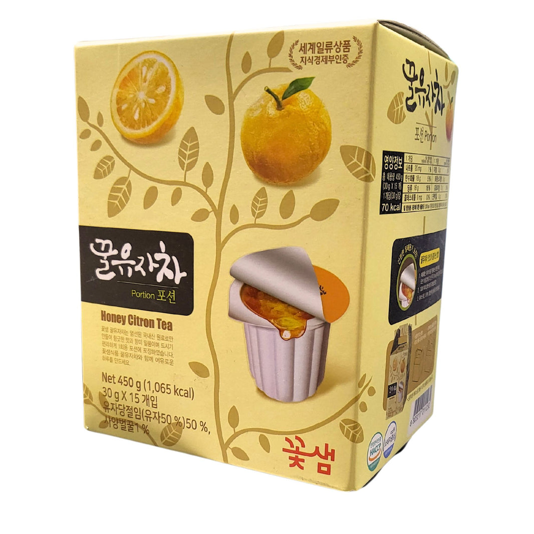 [Kotsam] Honey Citron Tea Portion/ 꽃샘 꿀 유자차 포션(30gx15ea,450g)