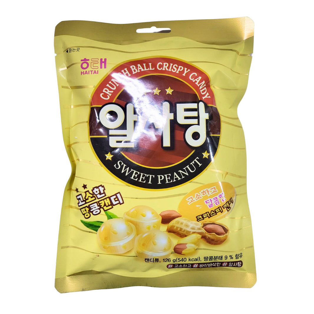 [Haitai] Crunch Ball Crispy Candy Sweet Peanut / 해태 알사탕 땅콩 캔디 (126g)