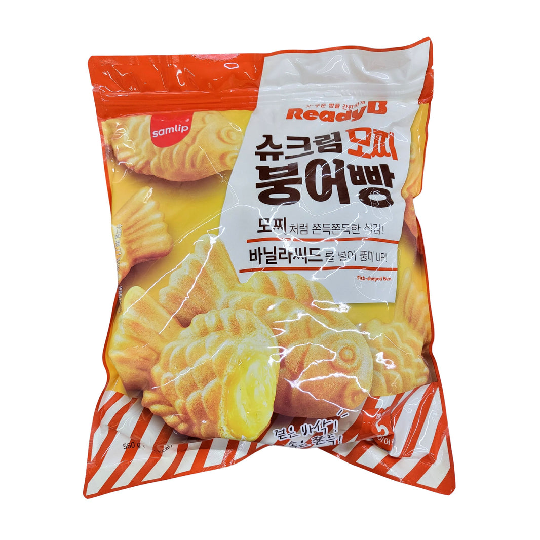 [Samlip] Ready B Fish-Shaped Choux Cream Bun / 삼립 슈크림 모찌 붕어빵 (560g)