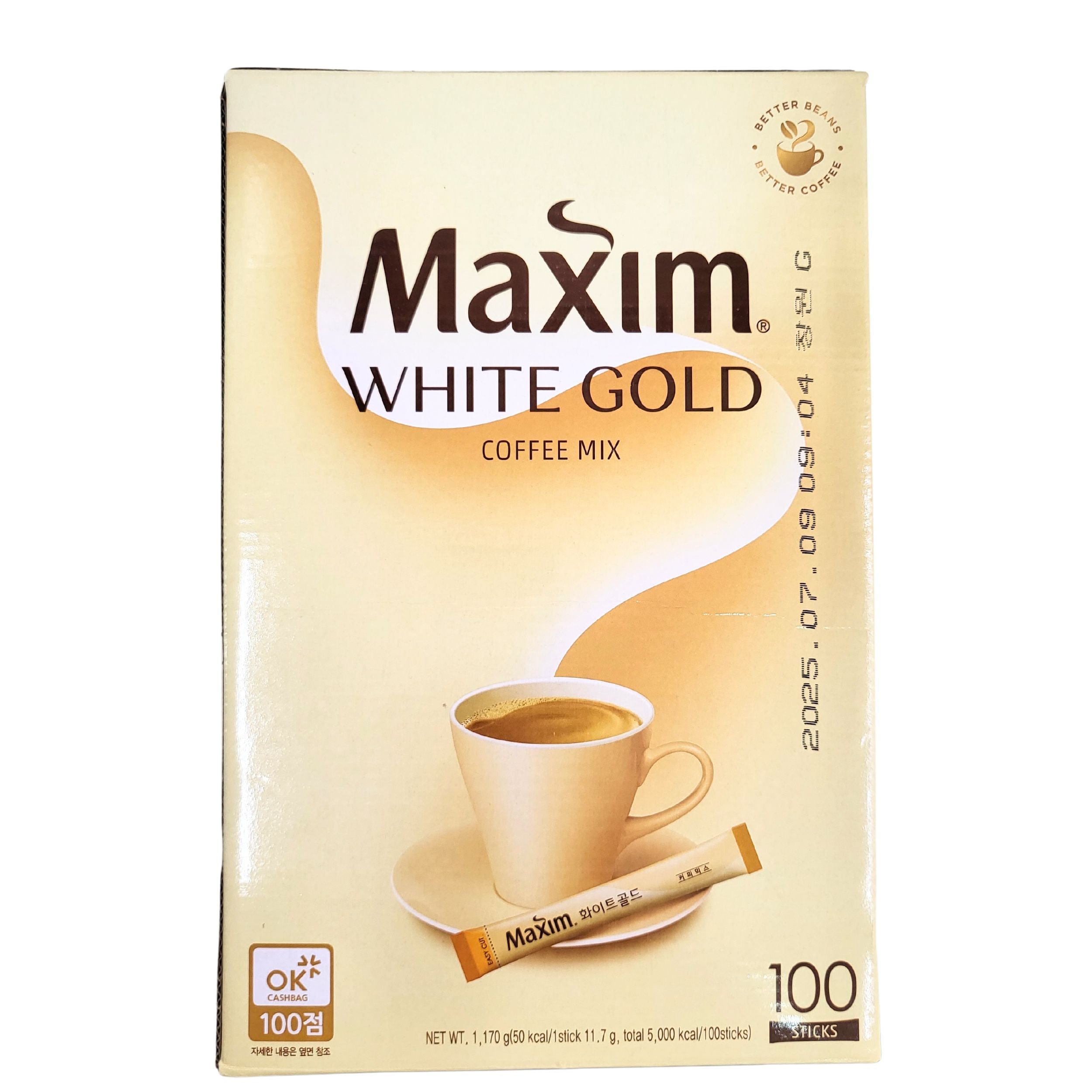 Maxim] White Gold Instant Coffee Mix / 맥심 화이트골드 커피믹스 (100ea)