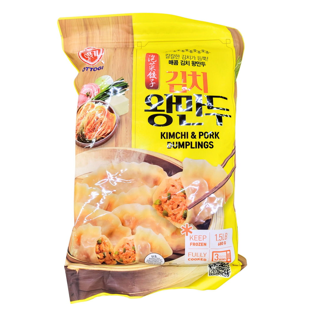 [Ottogi] Jumbo Kimchi & Pork Dumpling / 오뚜기 칼칼한 김치가 듬뿍 매콤 김치 왕 만두 (600g)