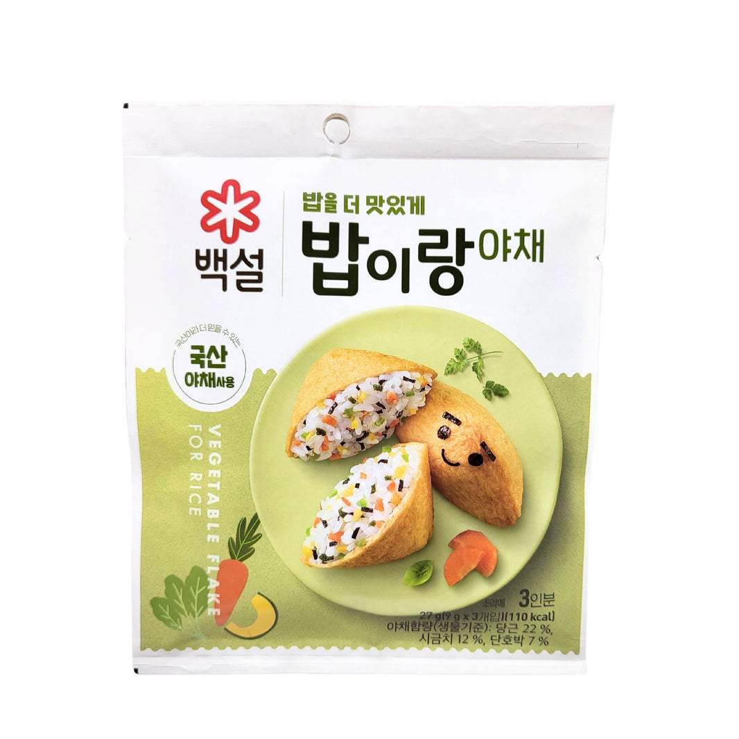 [Beksul] Furikake Rice Seasoning Mix Vegetable Flavor / 백설 밥을 더 맛있게, 밥이랑 야채 (27g /3인분)