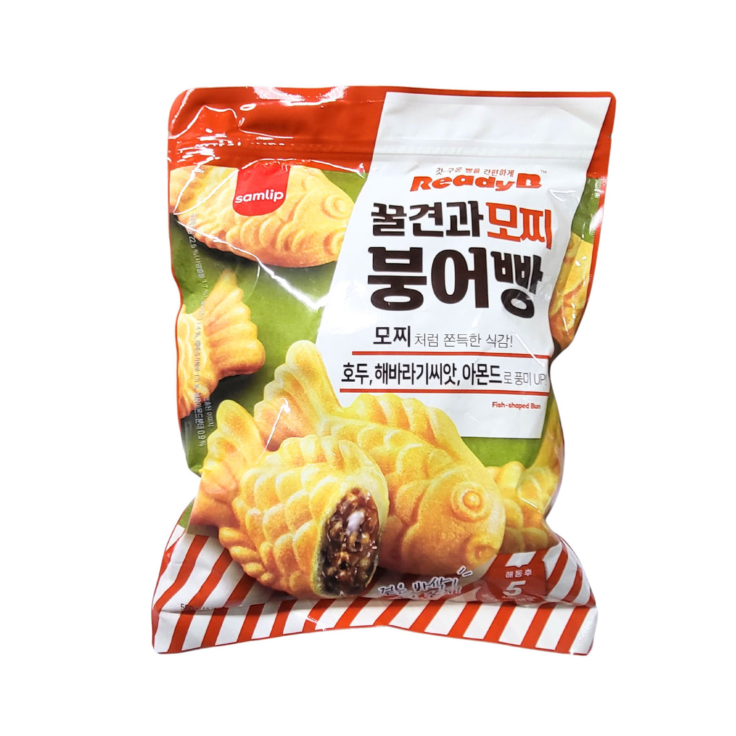 [Samlip] Ready B Fish-Shaped Honey & Nuts Bun / 삼립 꿀견과 모찌 붕어빵 (560g)