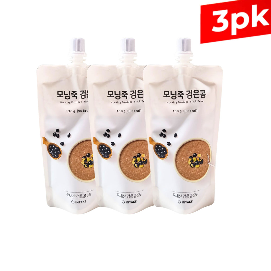 [Intake] Morning Porridge Black Bean / 인테이크 모닝 죽 검은콩 (130g x3pk)