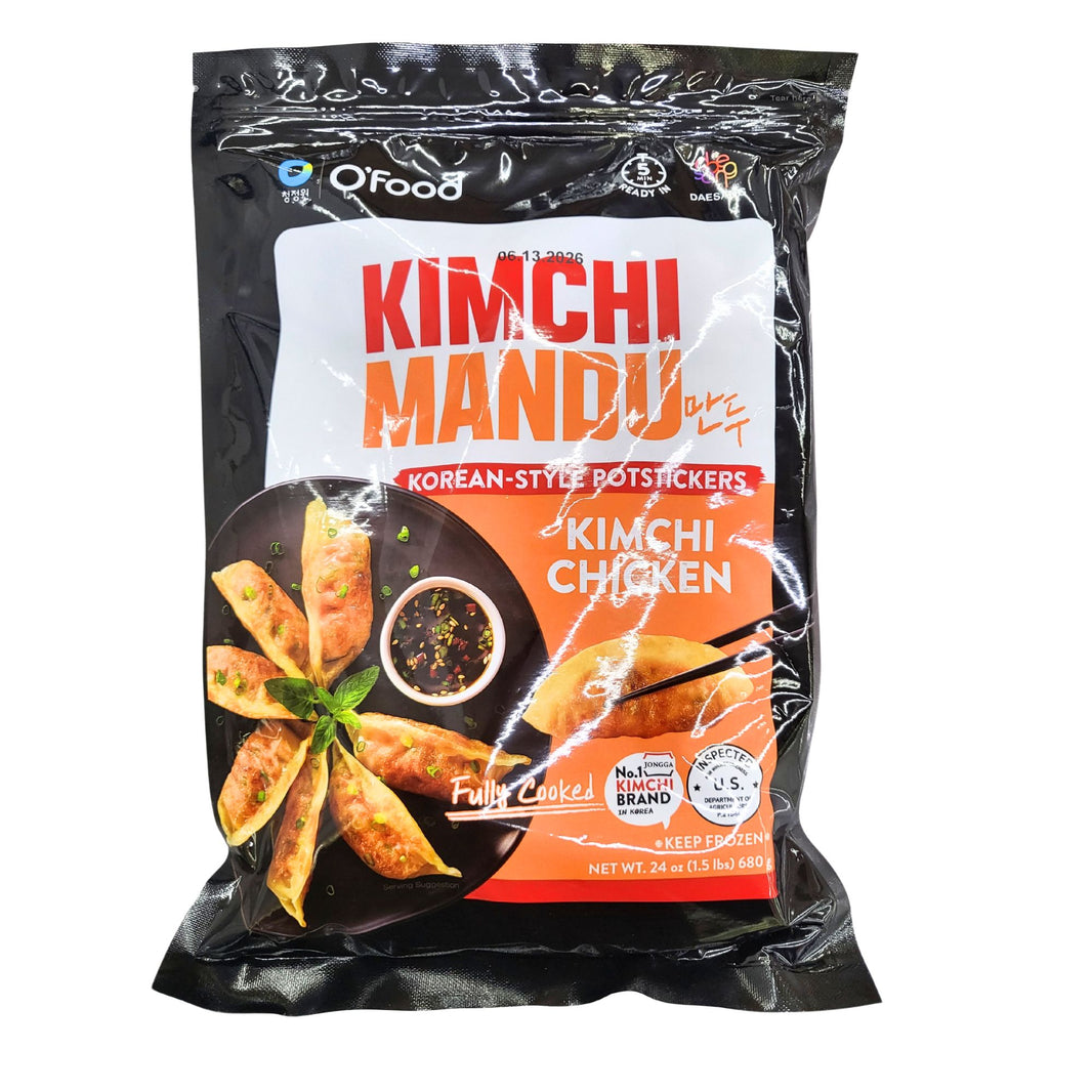 [Ofood] Kimchi Chicken Mandu / 청정원 오푸드 김치 치킨 만두 (680g)