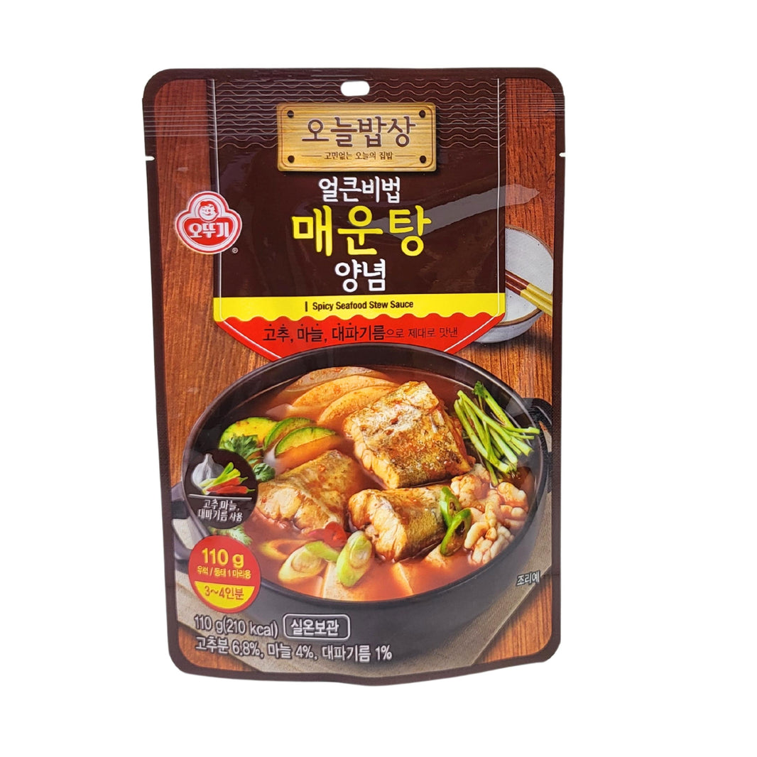 [Ottogi] Spicy Seafood Stew Sauce / 오뚜기 오늘밥상 얼큰 비법 매운탕 양념 (110g)