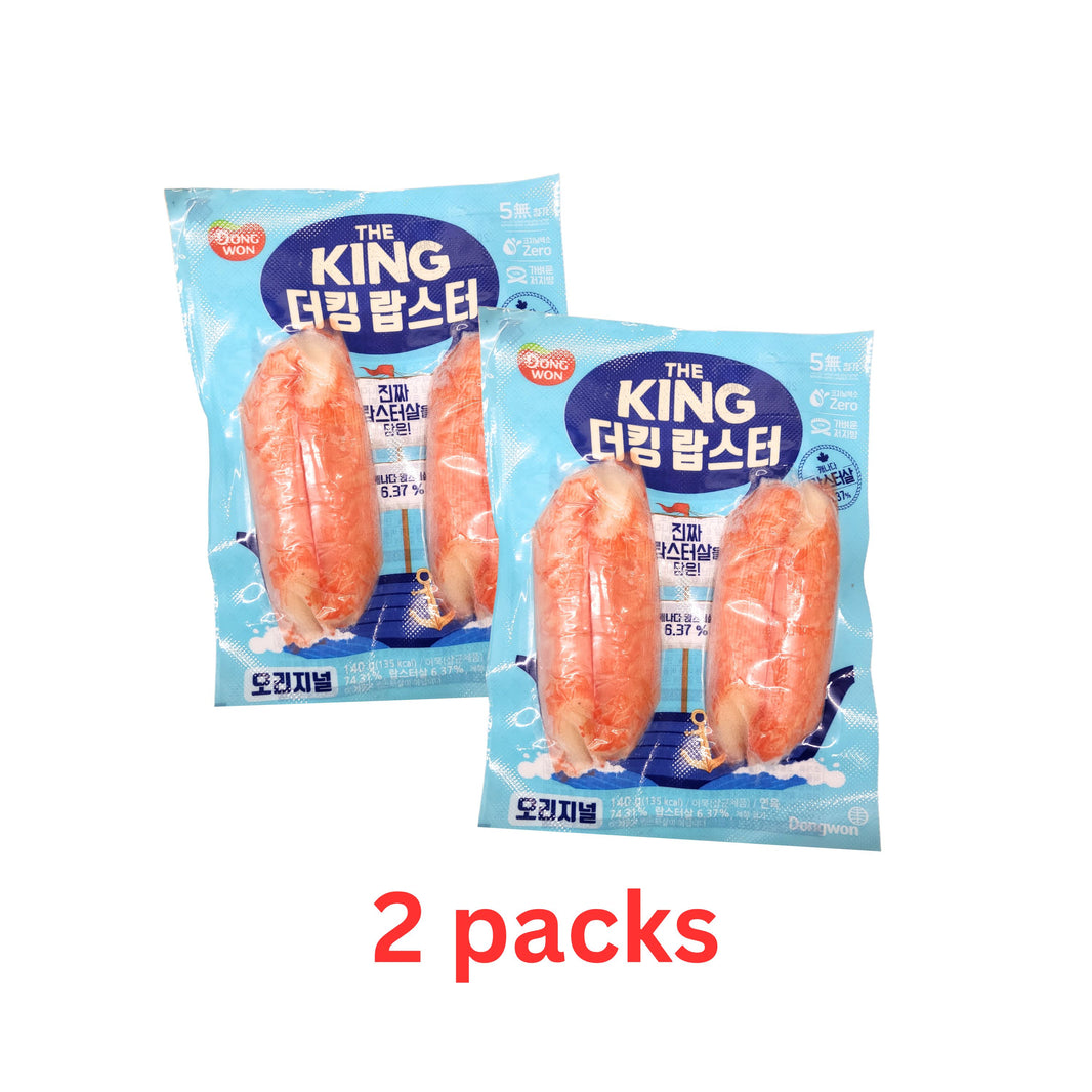 [Dongwon] The king Lobster Flavor / 동원 리얼 크랩스 더 킹 랍스터 맛 (140g x 2 Packs)