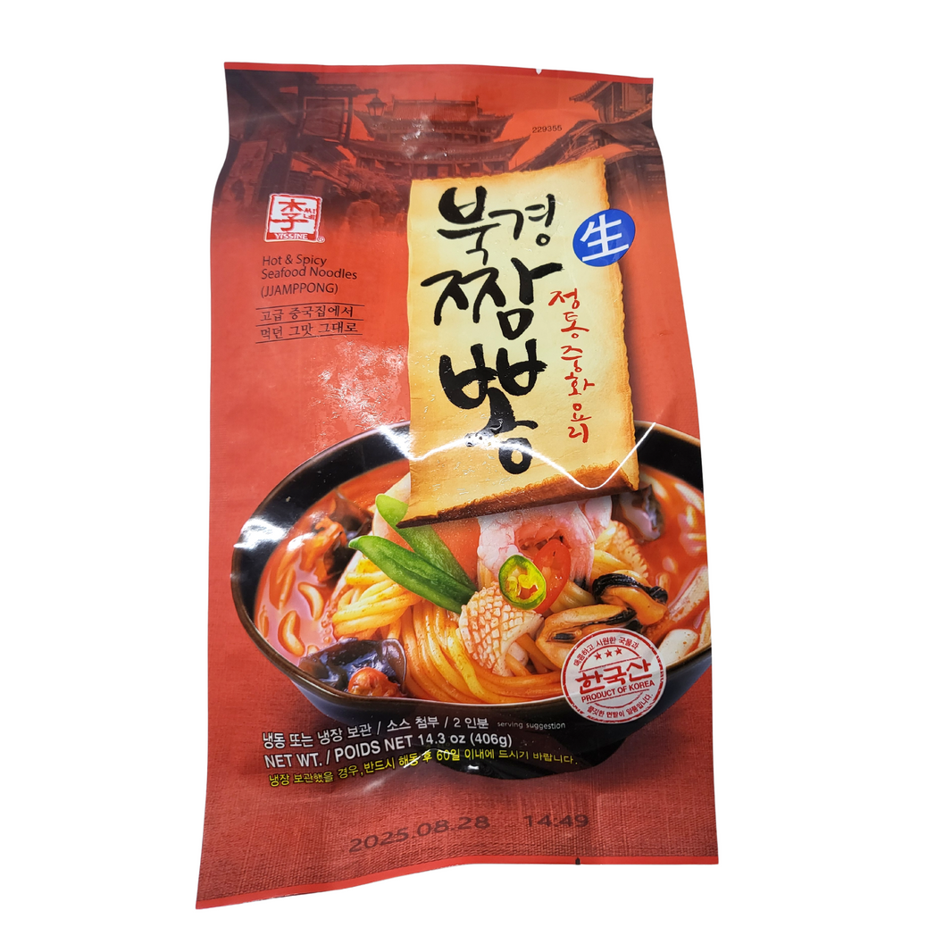 [Yissine] Hot & Spicy Seafood Noodles Jjamppong / 이씨네 북경 짬뽕 (406g)