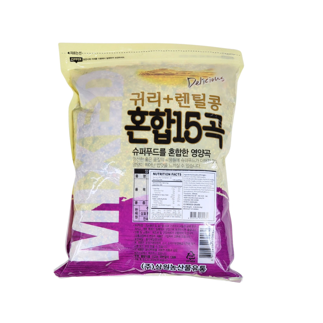 [Samwon] Mixed Grain Oat+Lentil / 삼원농산물유통 귀리 + 렌틸콩 혼합 15곡 (2kg)