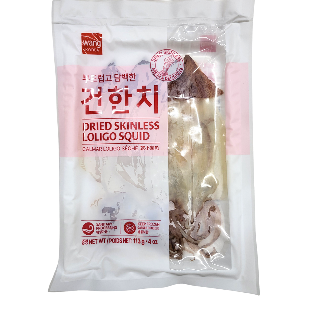 [Wang] Dried Skinless Loligo Squid / 왕 부드럽고 담백한 건 한치 (113g)