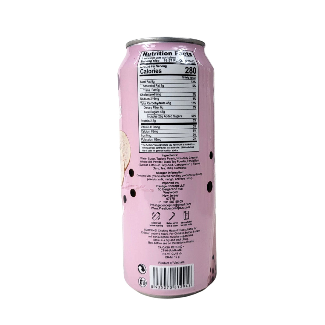 [Evergreen] Bubble Milk Tea w. Tapioca Pearls Taro Flavor / 에버그린 버블티 타로맛 (480ml)