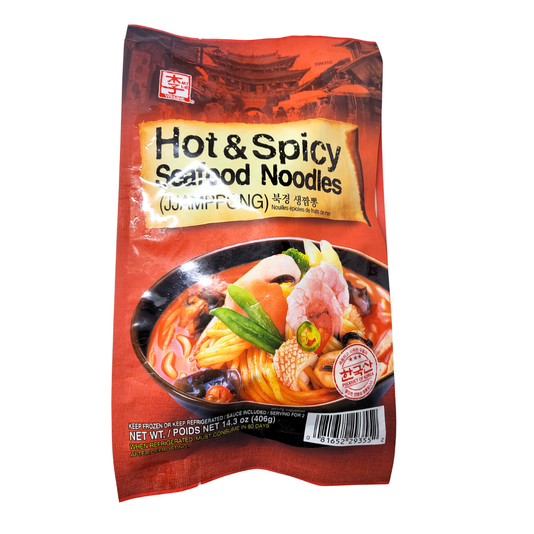 [Yissine] Hot & Spicy Seafood Noodles Jjamppong / 이씨네 북경 짬뽕 (406g)