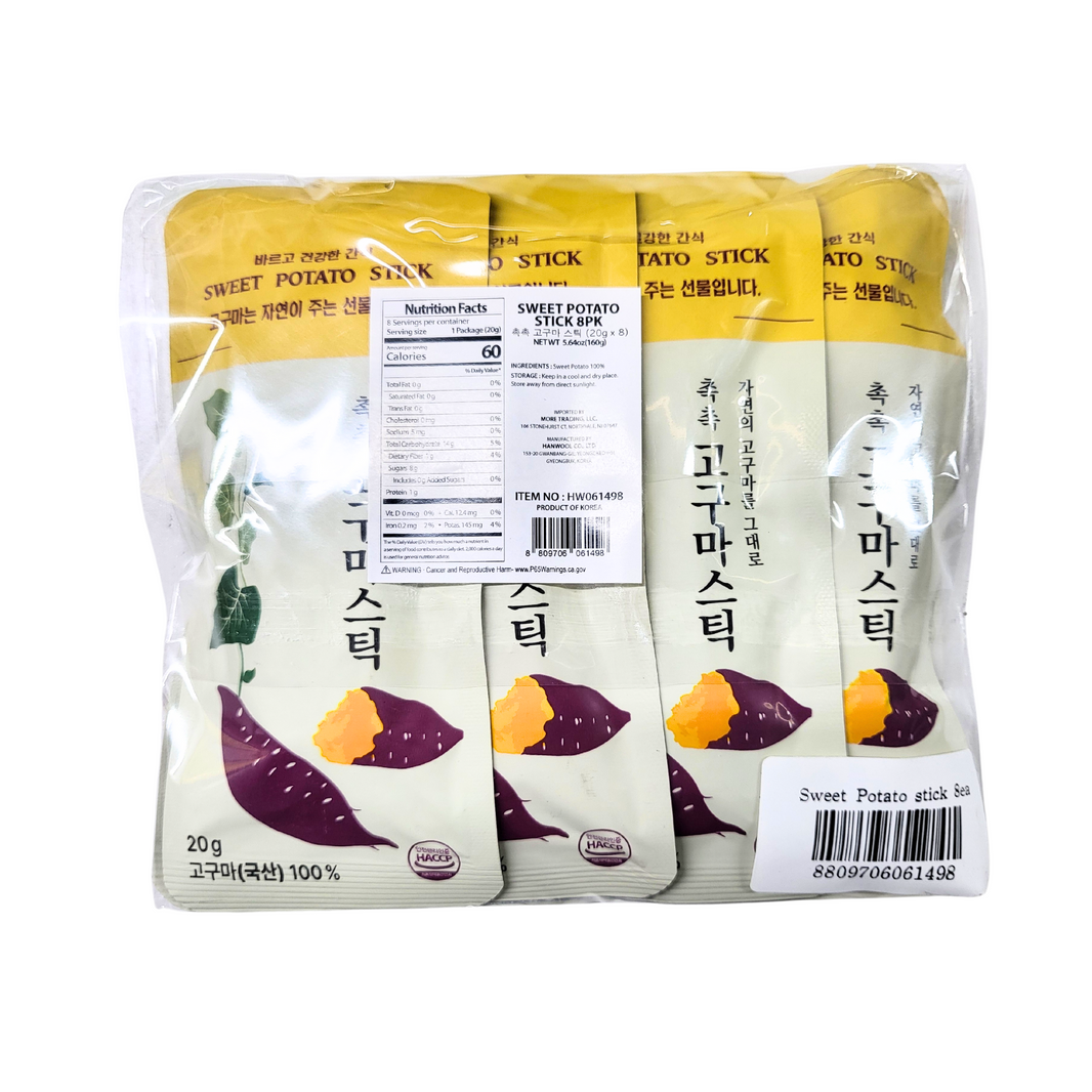 [HANWOOL] Sweet Potato Stick / 촉촉 고구마 스틱 (20g X 8 Packs)