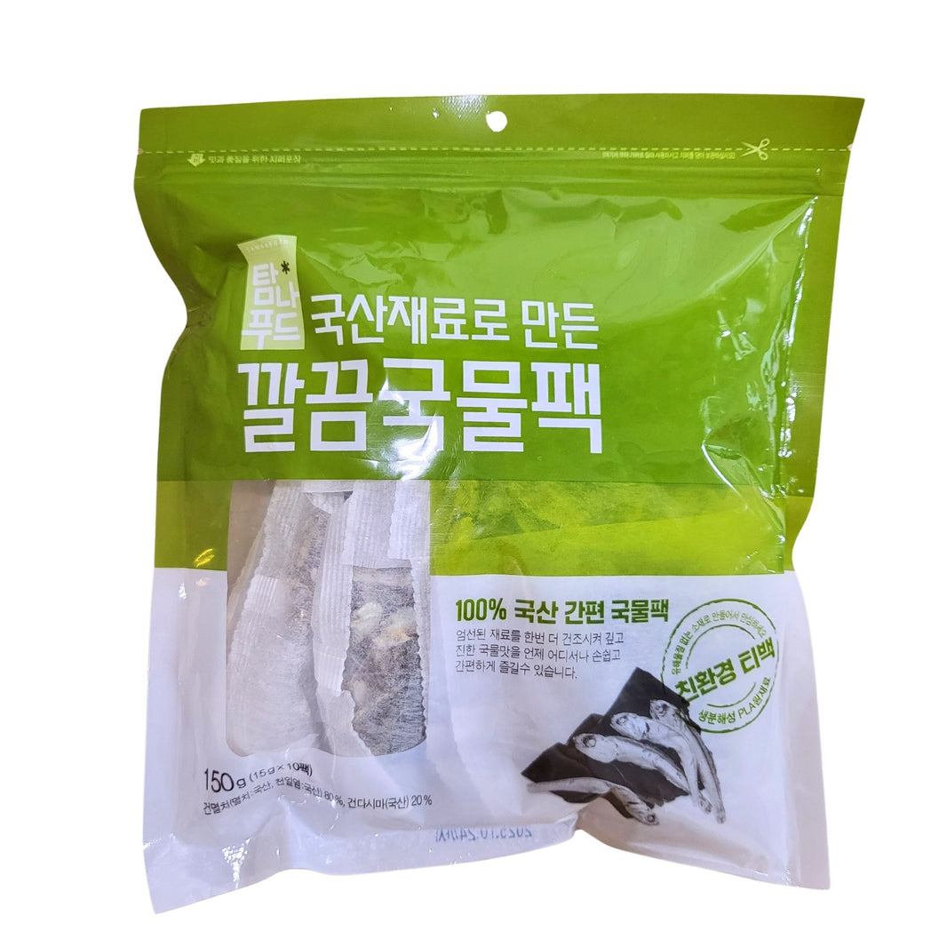 [Tamnafood] Dried Seafood Pack Soup Stock Tea Bag Anchovy & Kelp / 탐나푸드 국산재료로 만든 깔끔 국물 팩 멸치 & 다시마 (150g)