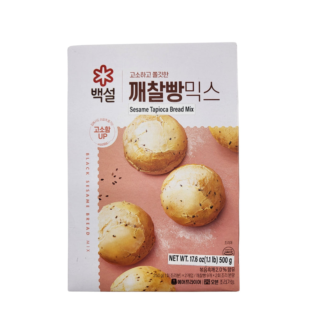 [Beksul] Black Sesame Bread Mix / 백설 고소하고 쫄깃한 깨찰방 믹스 (500g)