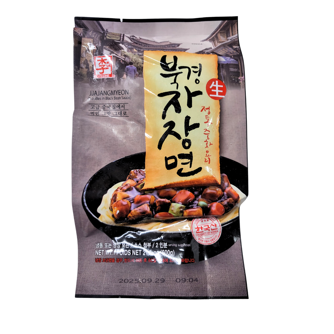 [Yissine] Noddle in Black Bean Sauce / 이씨네 북경 생 짜장면 (600g)