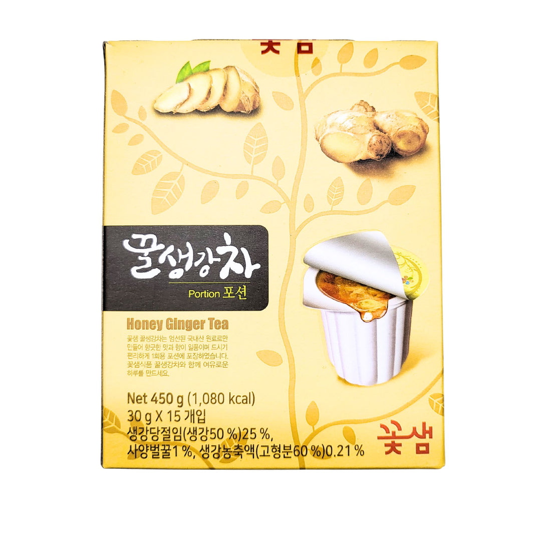 [Kotsam] Honey Ginger Tea Portion/ 꽃샘  꿀생강차 포션(30gx15ea,450g)