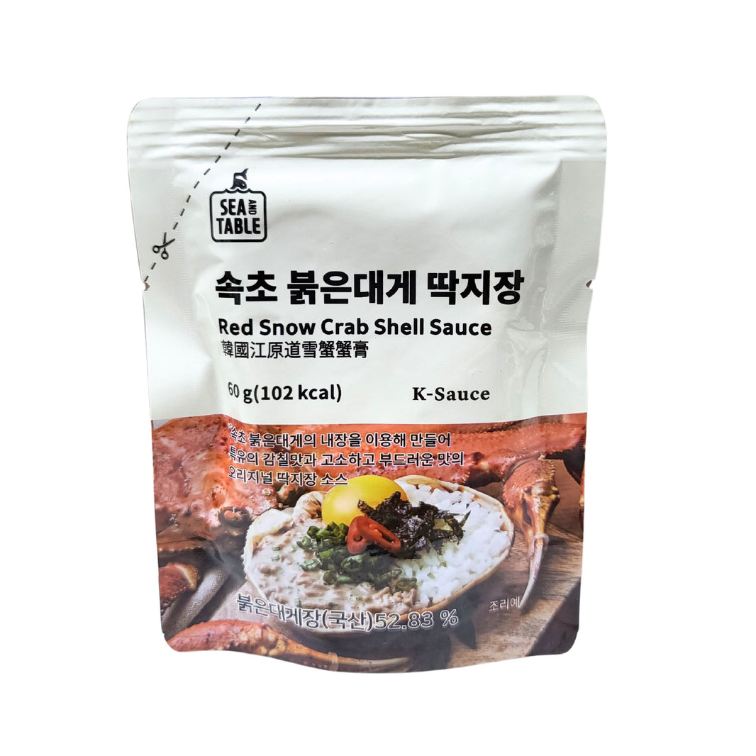 [Seatable] Red Snow Crab Shell Sauce / 속초 붉은대게 딱지장 (60g x 3 packs)