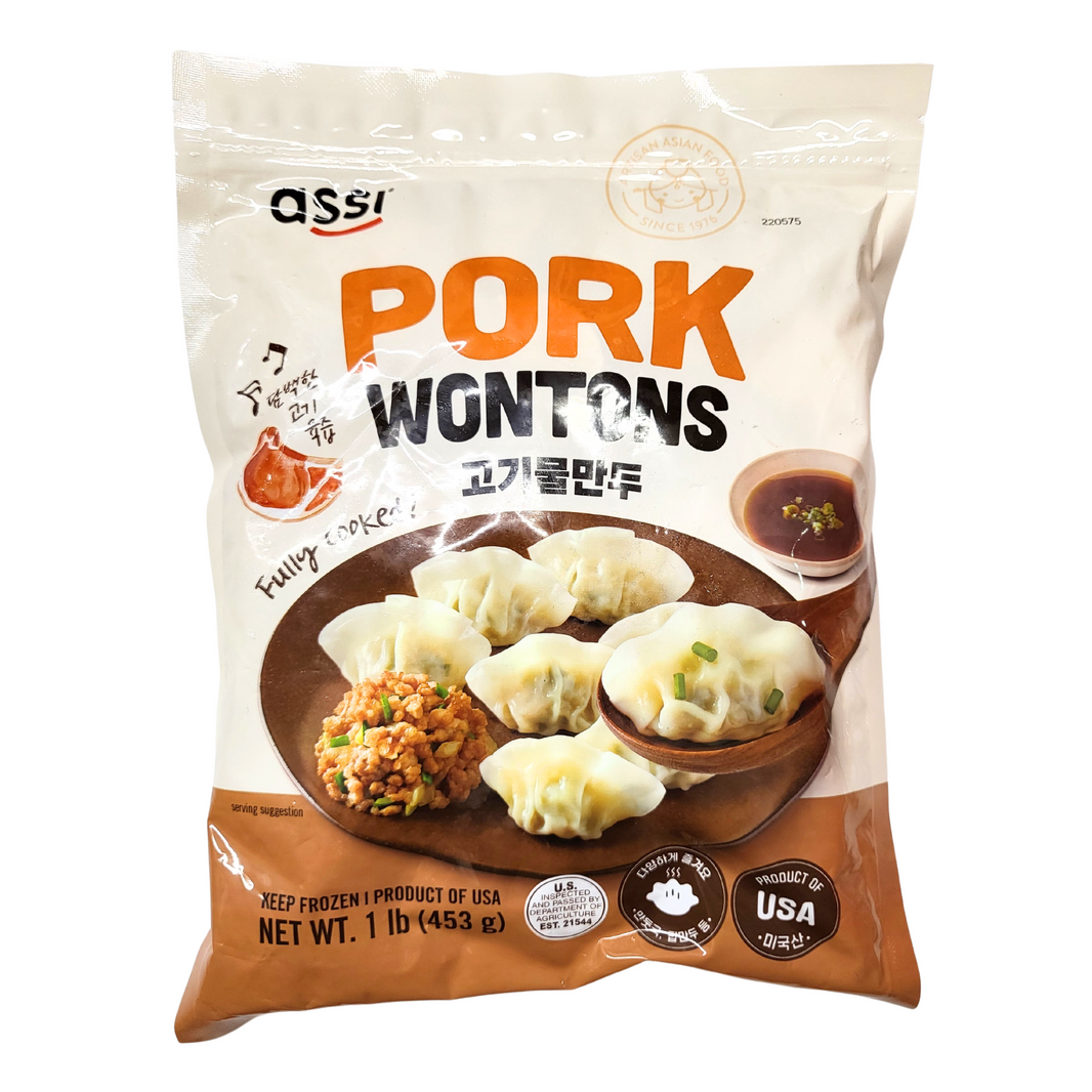 [Assi] Pork Wontons/ 아씨 고기 물만두 (453g)