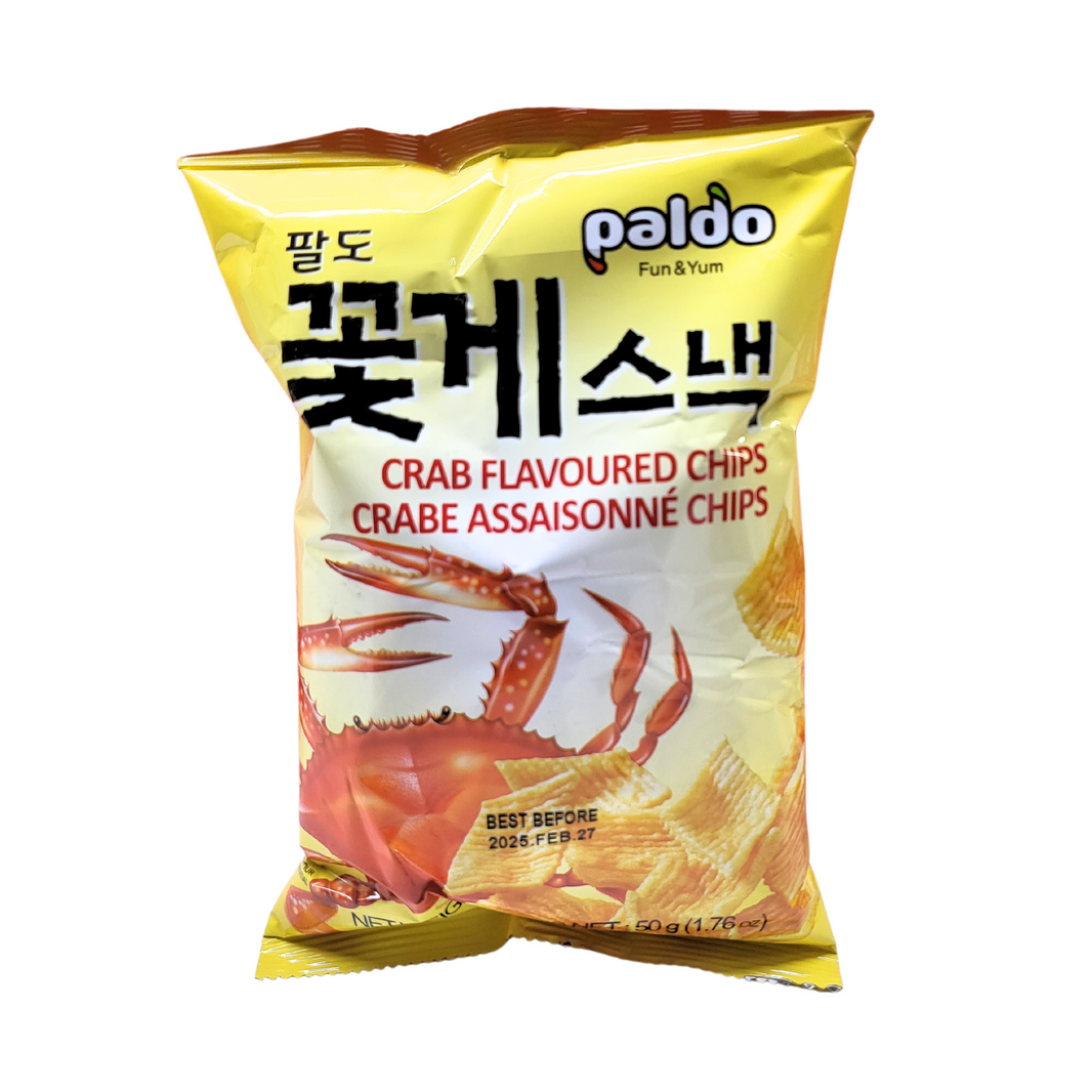 [Paldo] Crab Flavored Chips/ 팔도 꽃게 스낵 (50g)