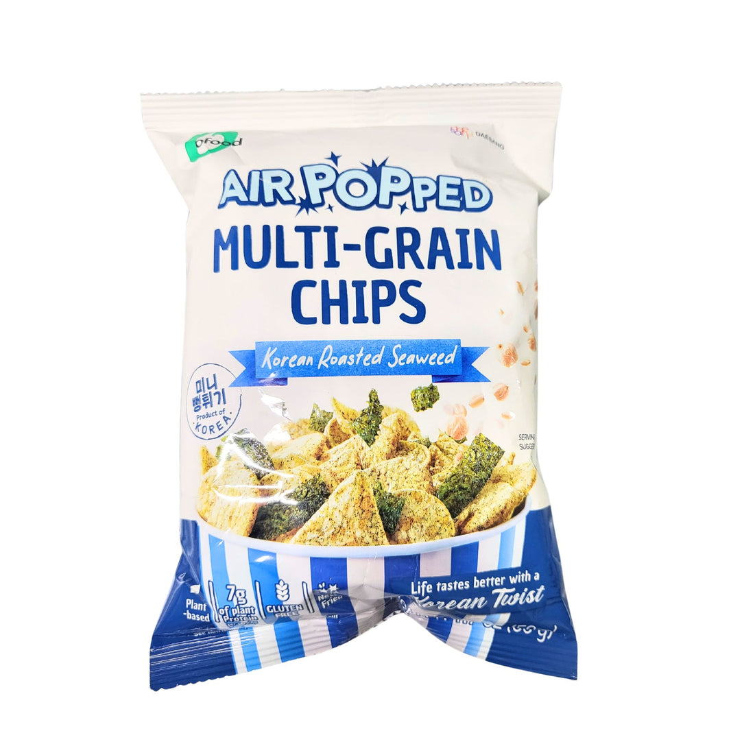 [Ofood]Air Popped Multi-Grain Chips Korean Roasted Seaweed/미니 뻥튀기 구운 김맛(50g)