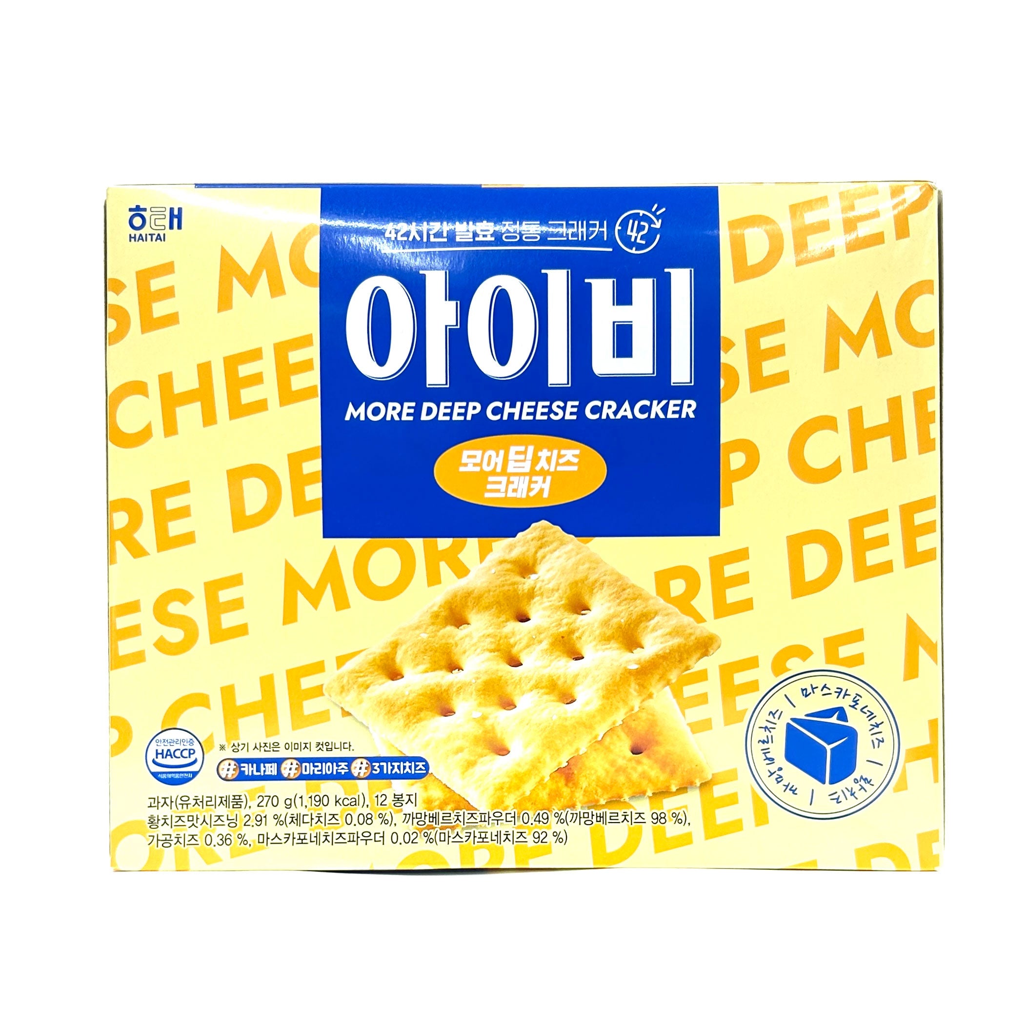 Haitai] Ivy More Deep Cheese Cracker / 해태 아이비 모어 딥 치즈 