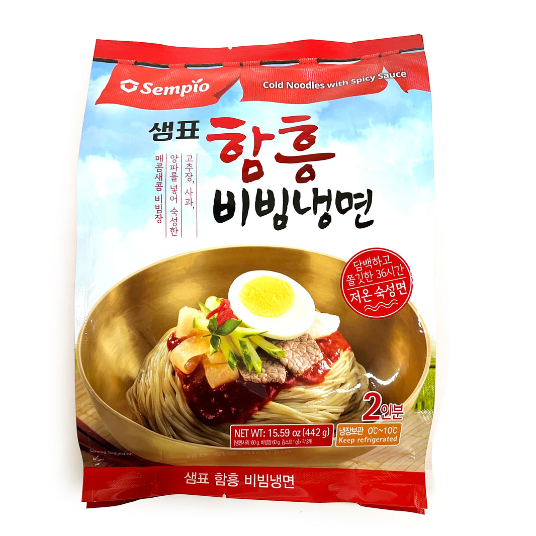 [Sempio] Bibim Hamheung Style Cold Noodles w. Spicy Sauce /샘표 함흥 비빔냉면 (442g )