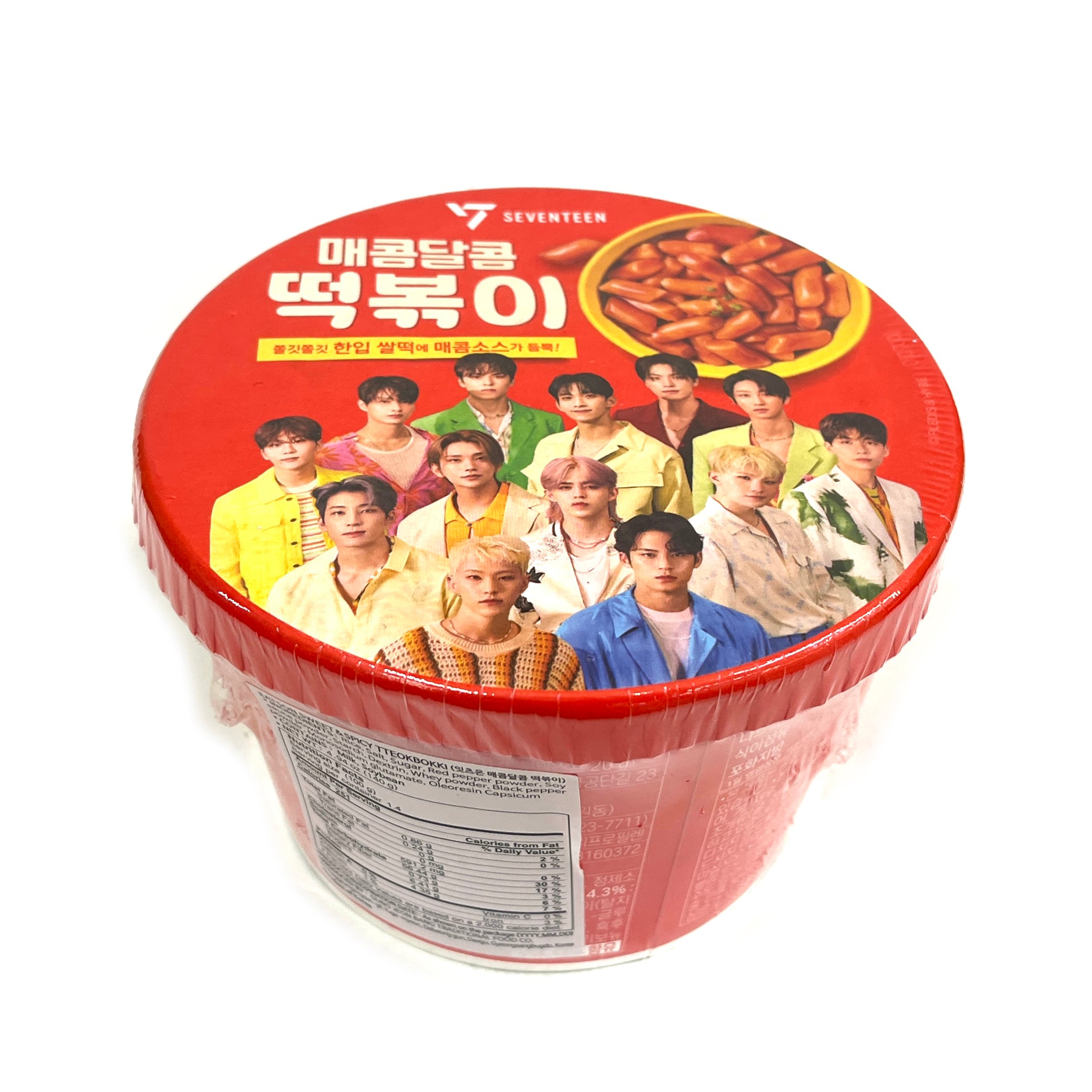 [ Seventeen] Eatson Sweet & Spicy Topokki / 세븐틴 잇츠온 매콤달콤 떡볶이 큰컵 (140g)