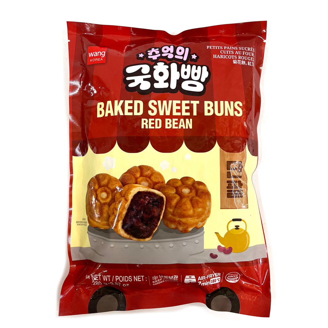 [Wang] Baked Sweet Bun Red Bean / 왕 추억의 국화빵 단팥 (280g)