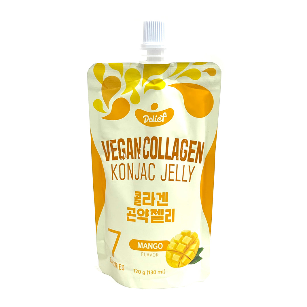 [Delif] Vegan Collagen Konjac Jelly Mango / 딜리프 콜라겐 곤약젤리 망고 (120g x10pcs)