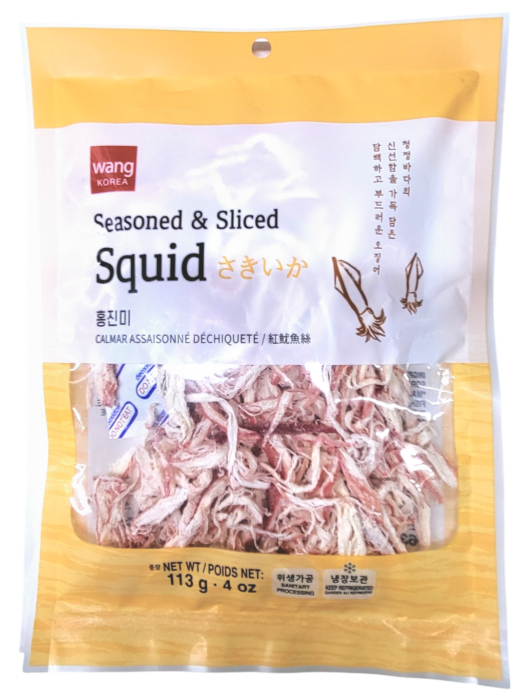 [Wang] Seasoned & Sliced Squid / 왕 홍진미 오징어채 (113g)