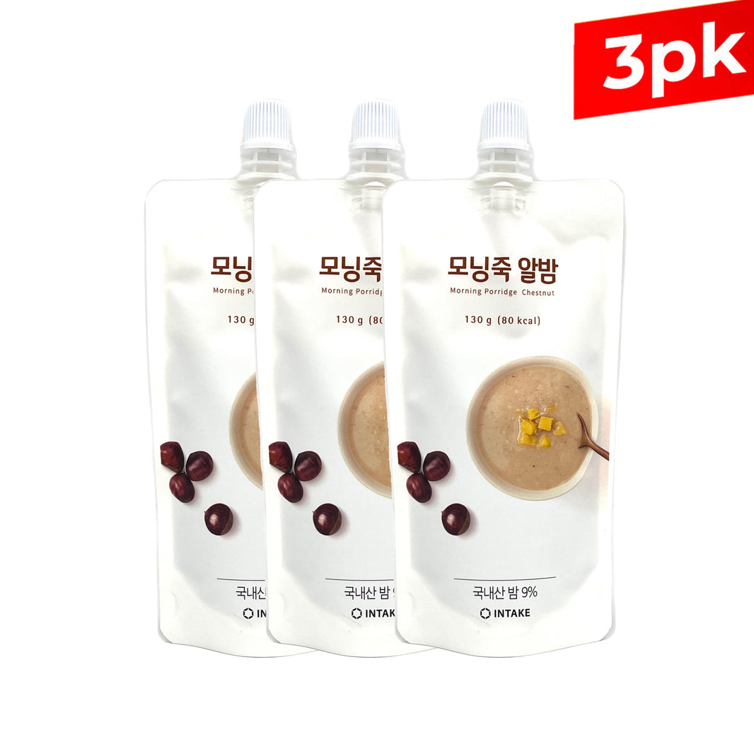 [Intake] Morning Porridge Chestnut / 인테이크 모닝 죽 알밤 (130g x3pk)