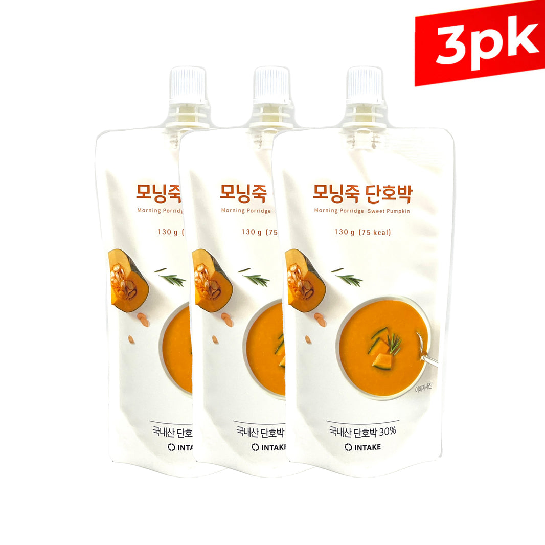 [Intake] Morning Porridge Sweet Pumpkin / 인테이크 모닝 죽 단호박 (130g x3pk)