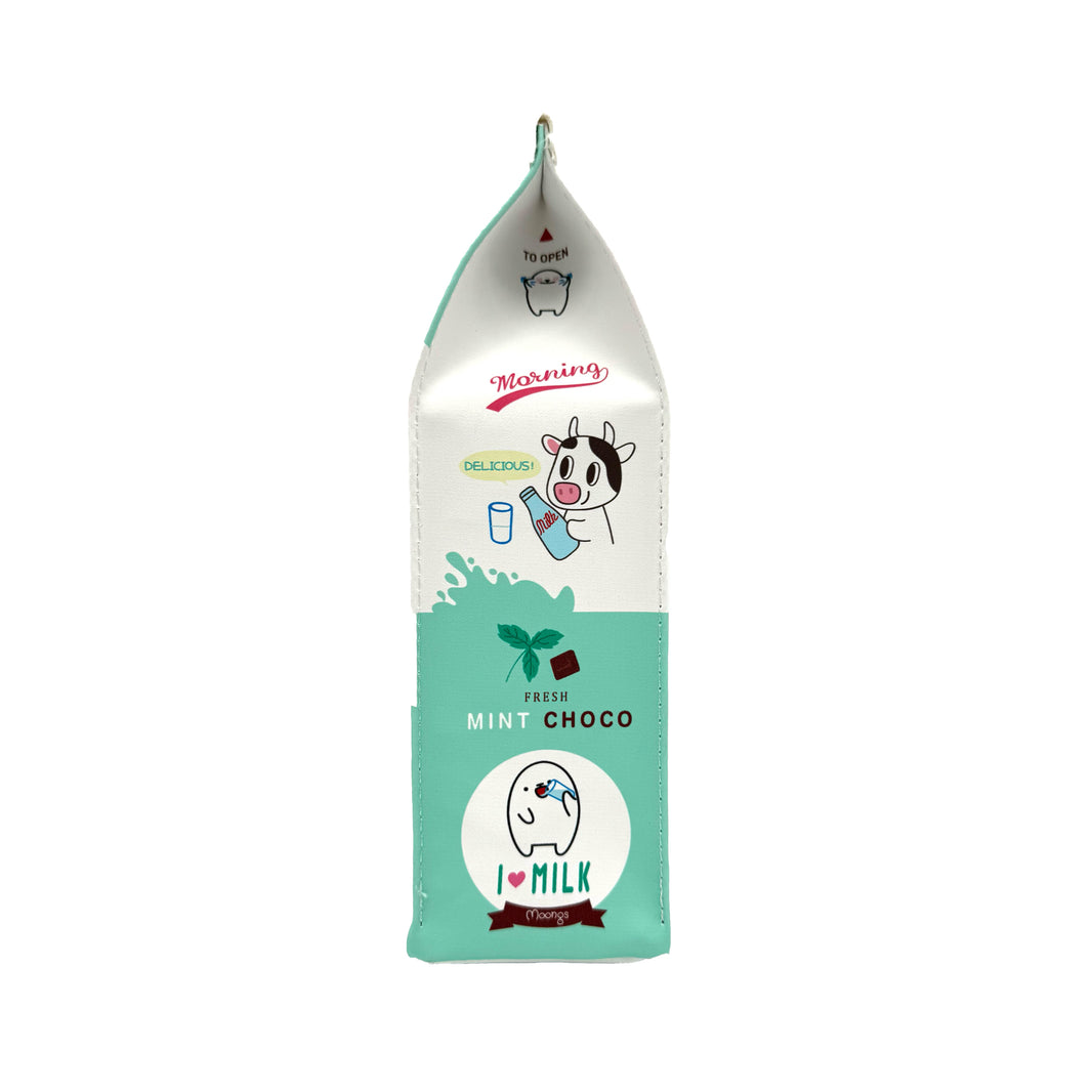 [MorningGlory] Moongs Milk Carton Pencil Case / 모닝글로리 우유 필통 펜슬 케이스 민트