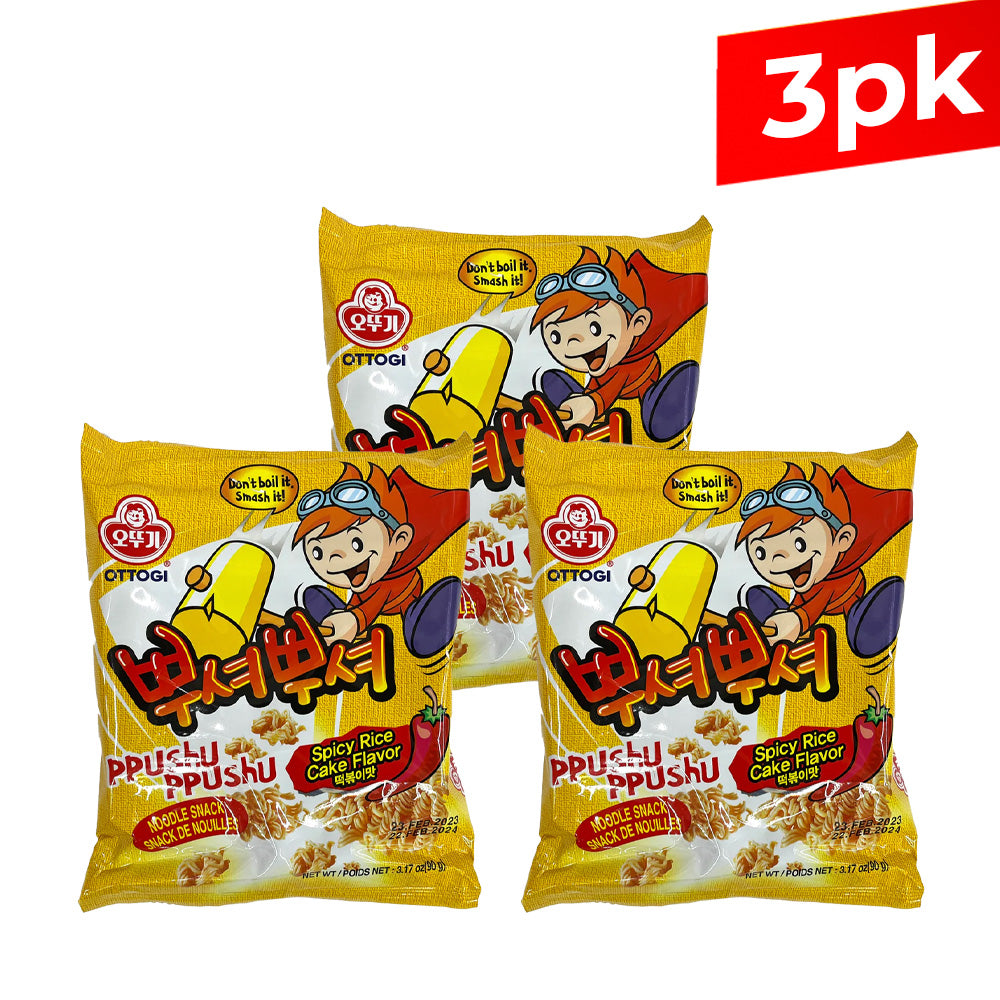 [Ottogi] Ppushu Ppushu Tteokbokki / 오뚜기 뿌셔뿌셔 떡볶이맛 (90g x3pk)